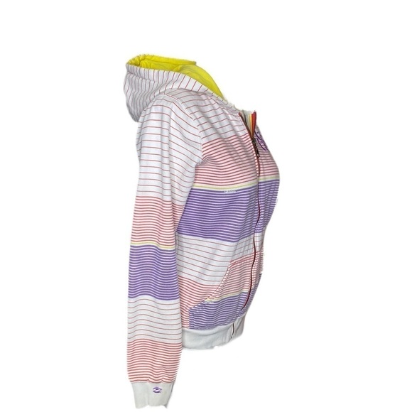 Billabong Hooded Sweatshirt Colorblocked Lined Full Zipper Size L - Picture 3 of 7